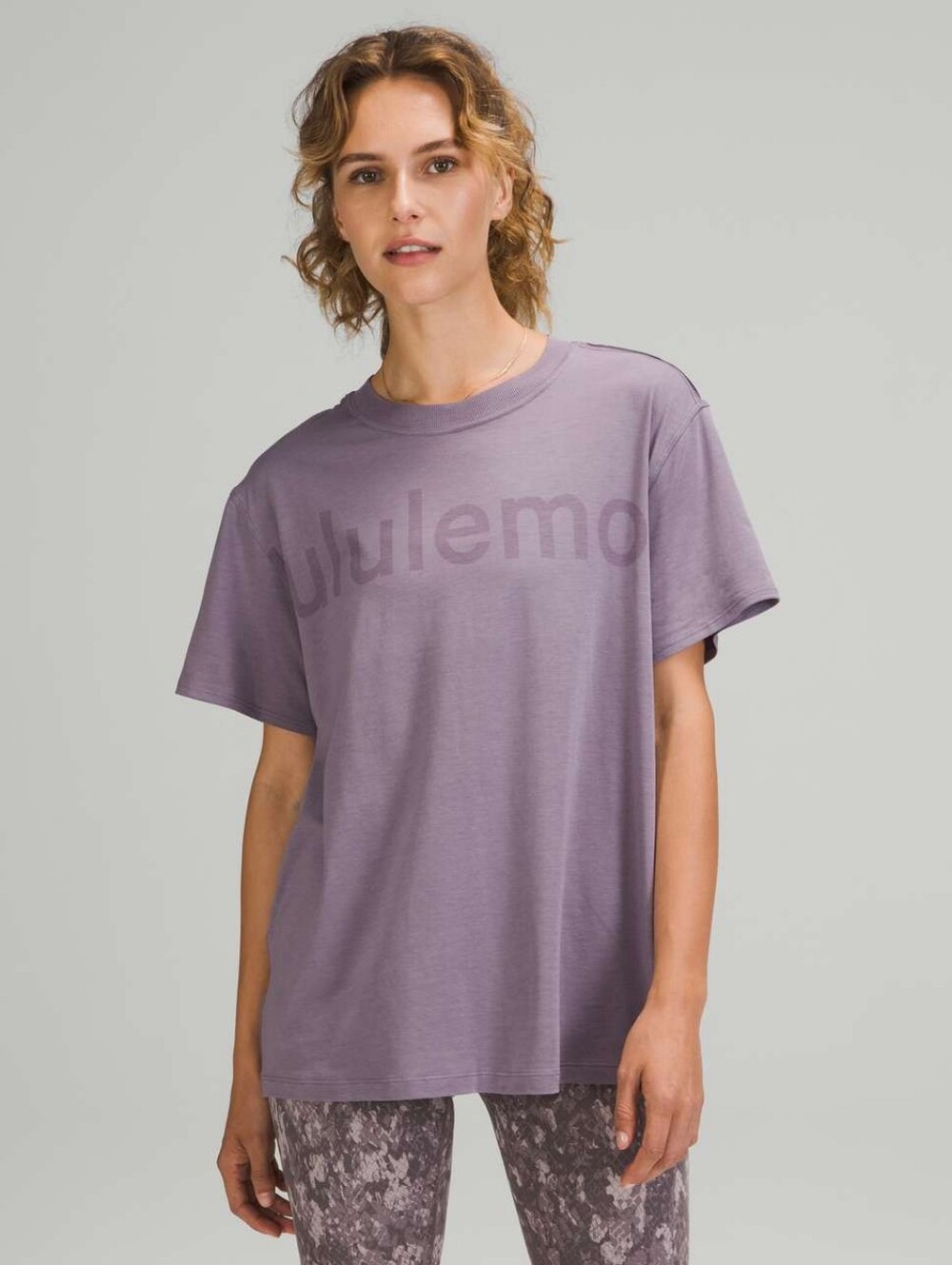 Lululemon All Yours Tee *Graphic Dusky Lavender In Size 0 *discontinued